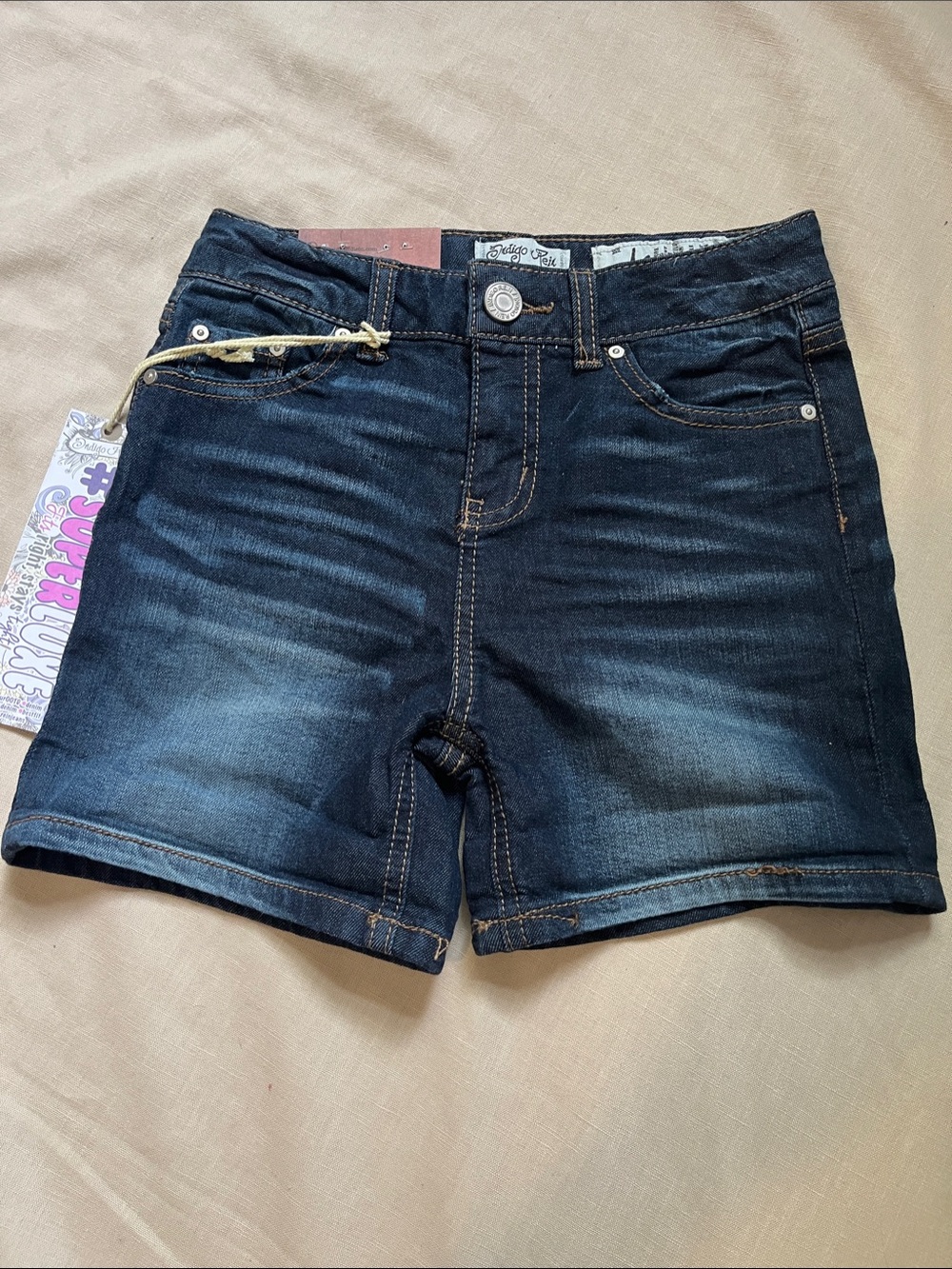 Indigo Rein Light and Dark Wash Denim Shorts Girls Sz 10